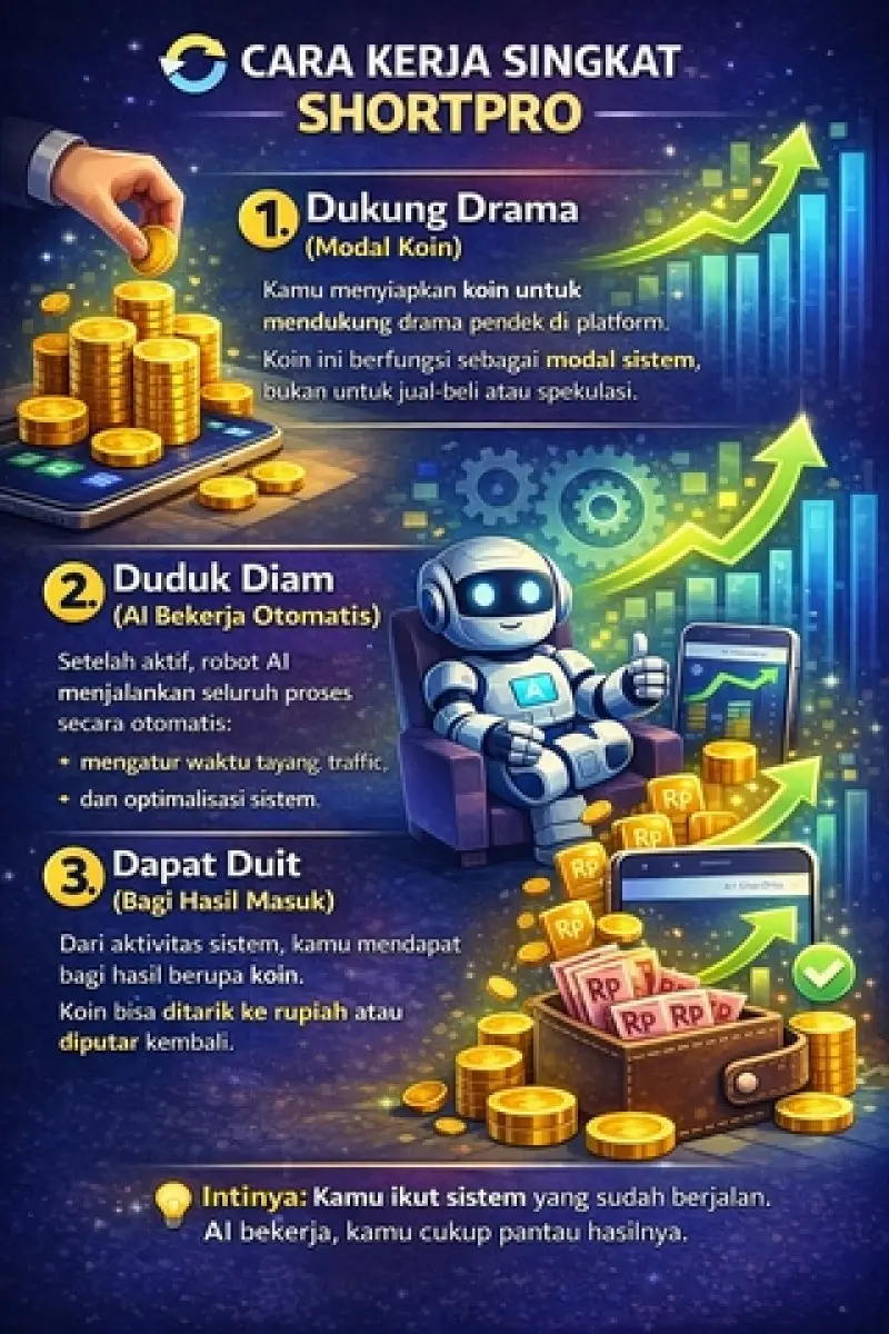 Cara kerja singkat ShortPro
